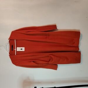 ZESICA  burnt orange open front cardigan